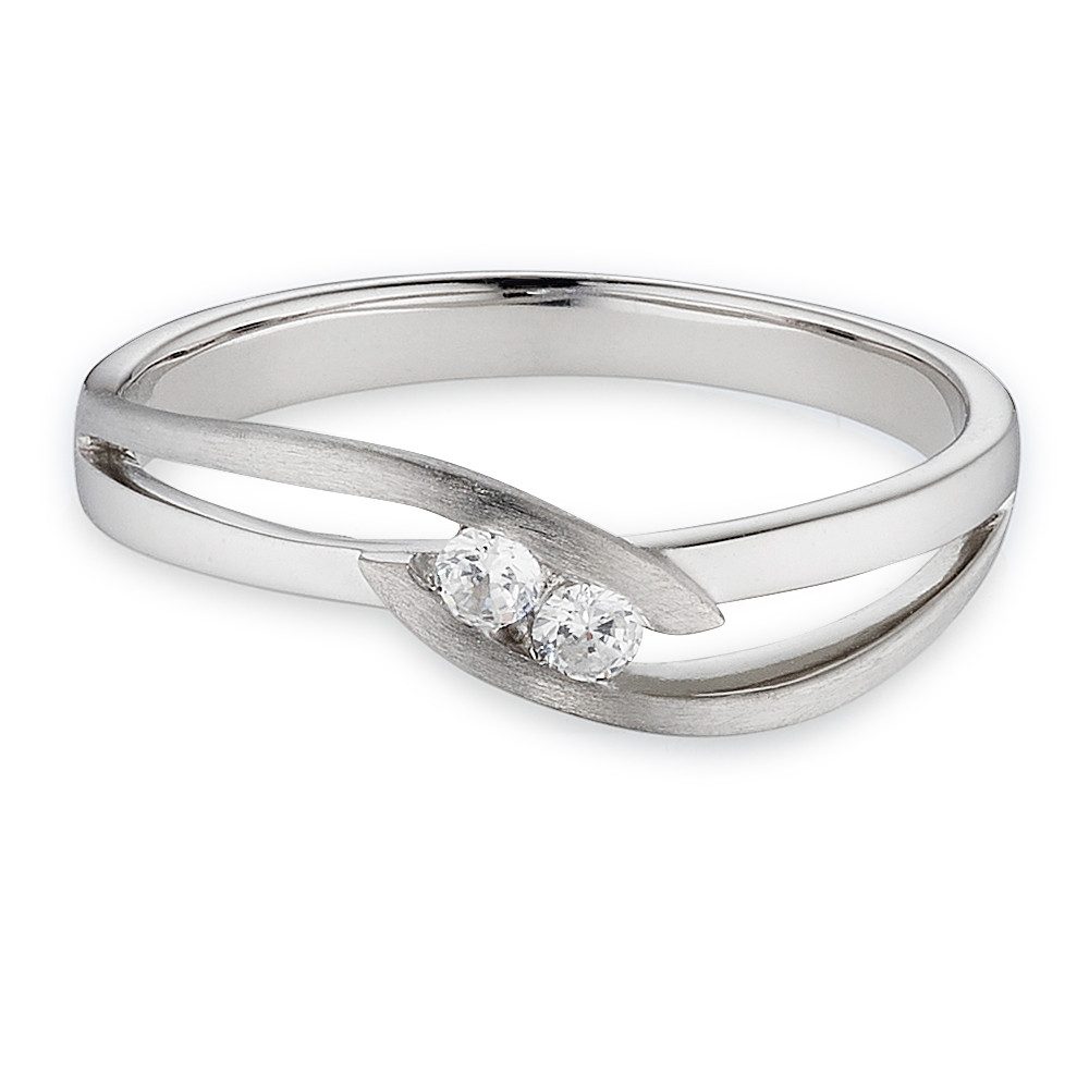 Bruno Banani Silberring Schmuck Geschenk, mit Zirkonia (synth)