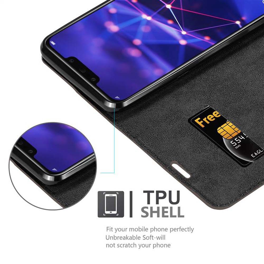 Cadorabo Handyhülle für Huawei MATE 20 LITE Hülle Huawei MATE 20 LITE, Hülle Schutzhülle mit Standfunktion, Magnetverschluss und Kartenfach