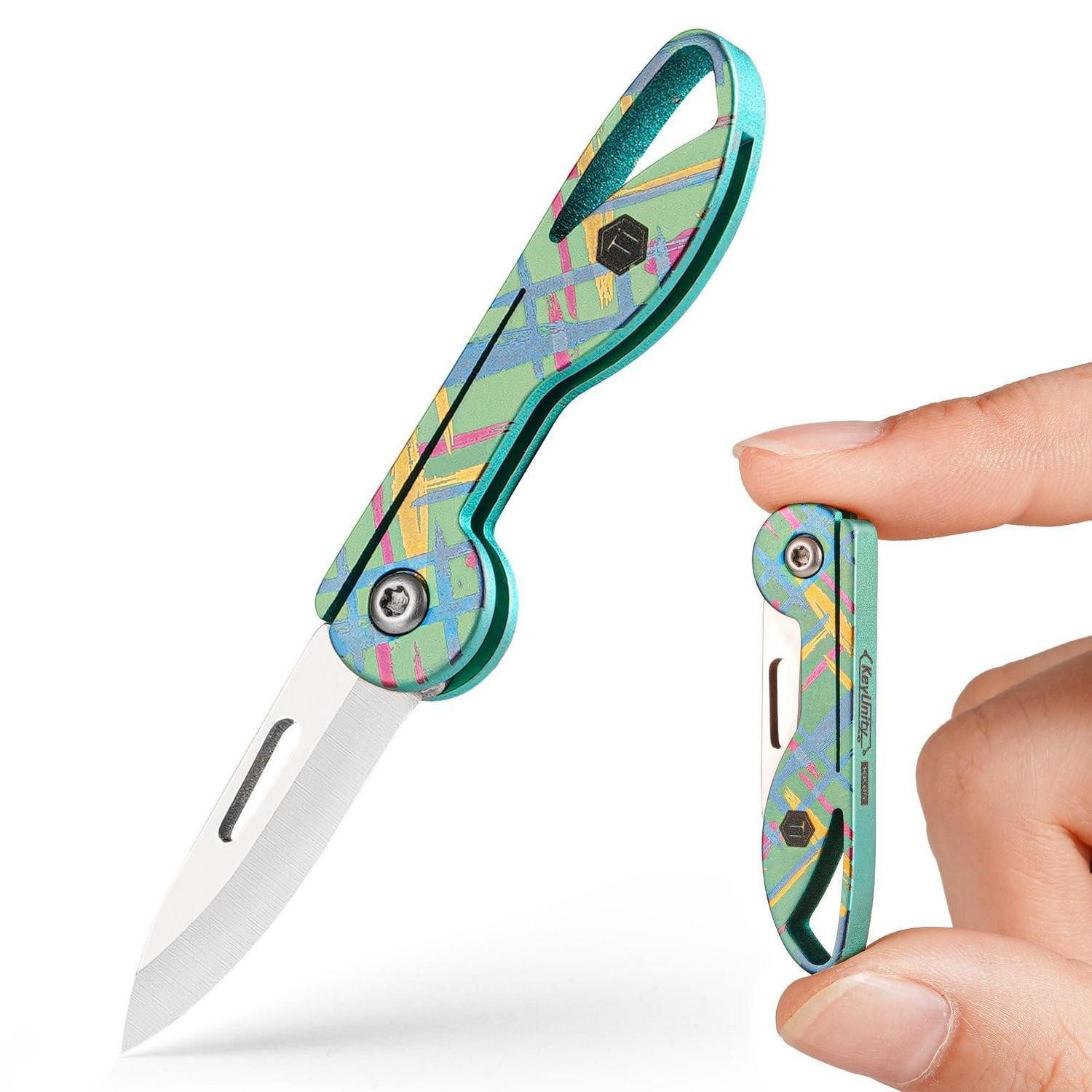 LuxusKollektion Taschenmesser Klappmesser Titan Mini Acid-Grün, (1 St)