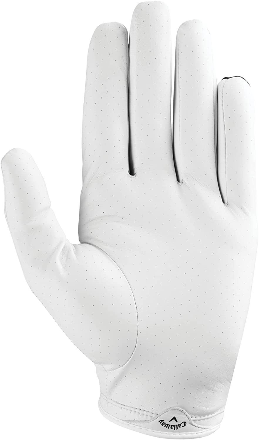 Handschuh Callaway Golfhandschuh Weiß/Schwarz Golfhandschuhe Callaway X Fit Spann Herren Cabretta Leder,Compression