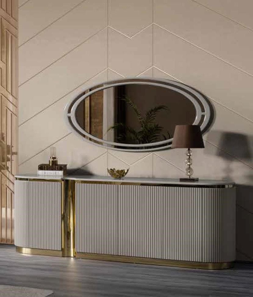 JVmoebel Sideboard Kommode Schrank Kommoden Gold verziert Neu Möbel für Wohnzimmer, Made in Europa