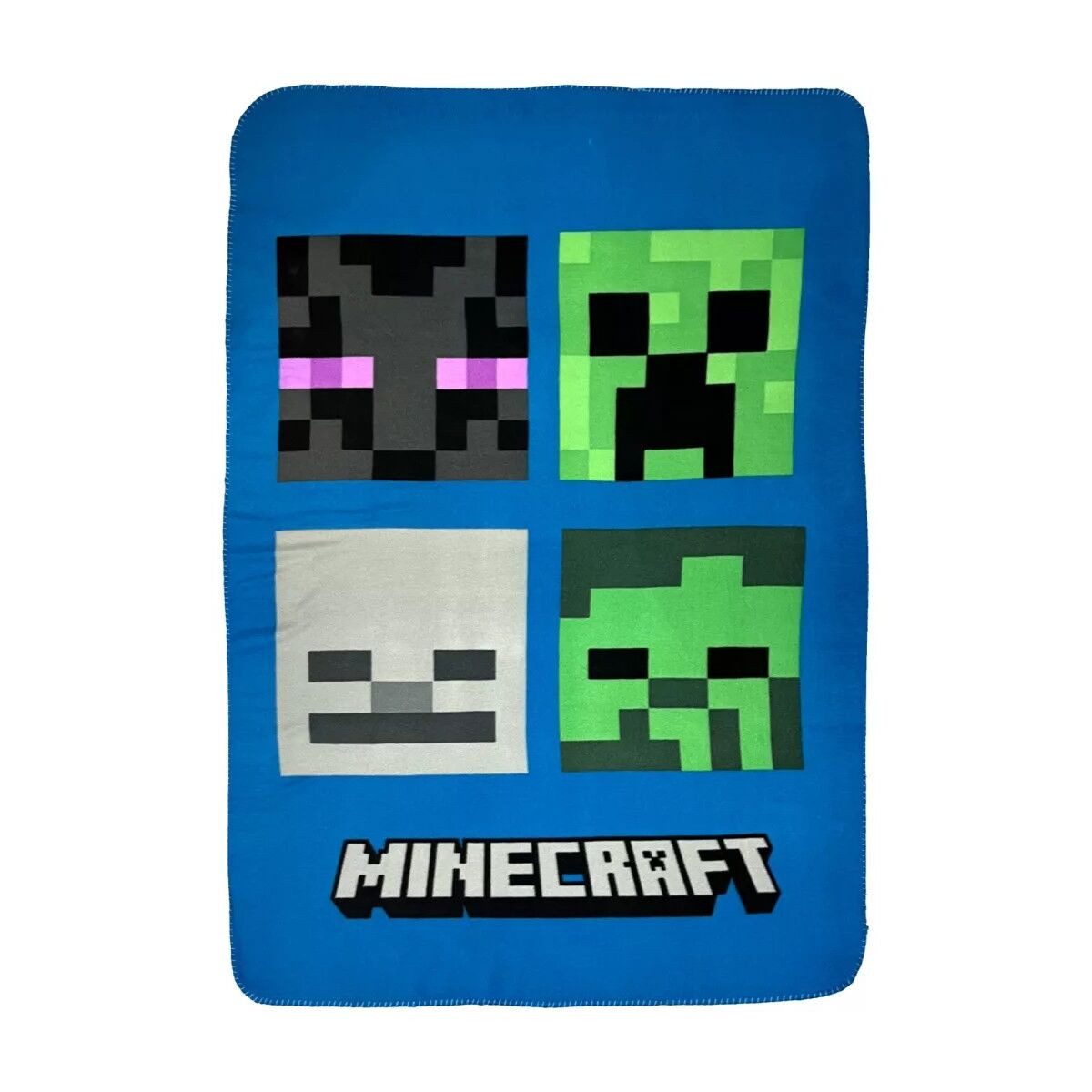 Wohndecke Minecraft Bad Mobs superweiche Fleecedecke 100*150cm, Minecraft, Geschenkidee für Mädchen und Jungen