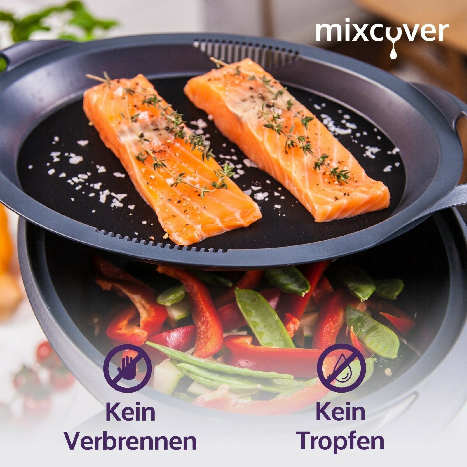 Mixcover Küchenmaschinen-Adapter mixcover nachhaltige Backfolie für Thermomix und Backofen