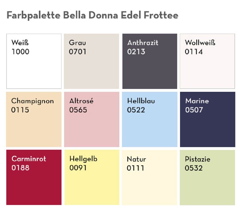 Formesse Spannbettlaken Bella Donna Edel Frottee günstig online kaufen