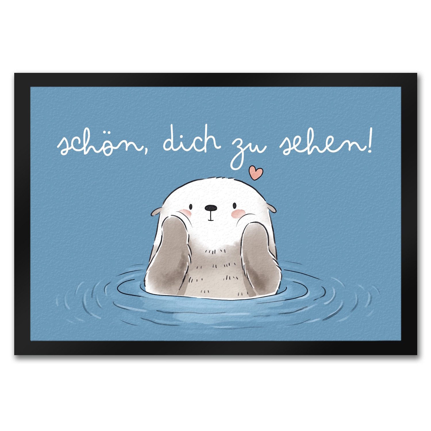 Fußmatte Otter Fußmatte in 35x50 cm mit Spruch Schön dich zu sehen, speecheese