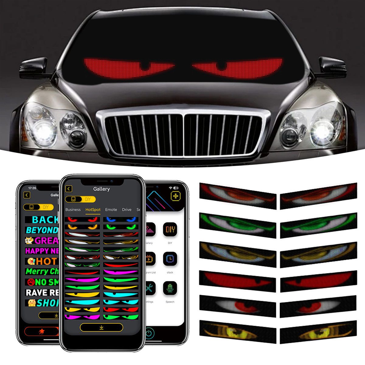 JOYOLEDER LED Stripe 2X LED-Matrix-Panel APP-Steuerung, günstig online kaufen