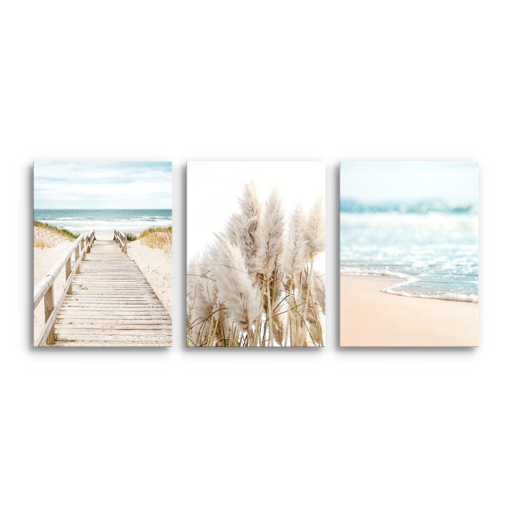 Novart Wandbild Meer Strand KOMPLETT AUFHÄNGFERTIG günstig online kaufen
