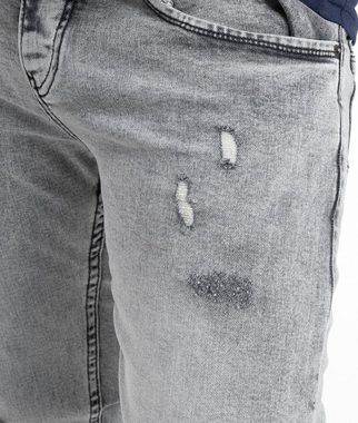 Rock Creek Straight-Jeans Herren Jeans Stonewashed Grau RC-2360