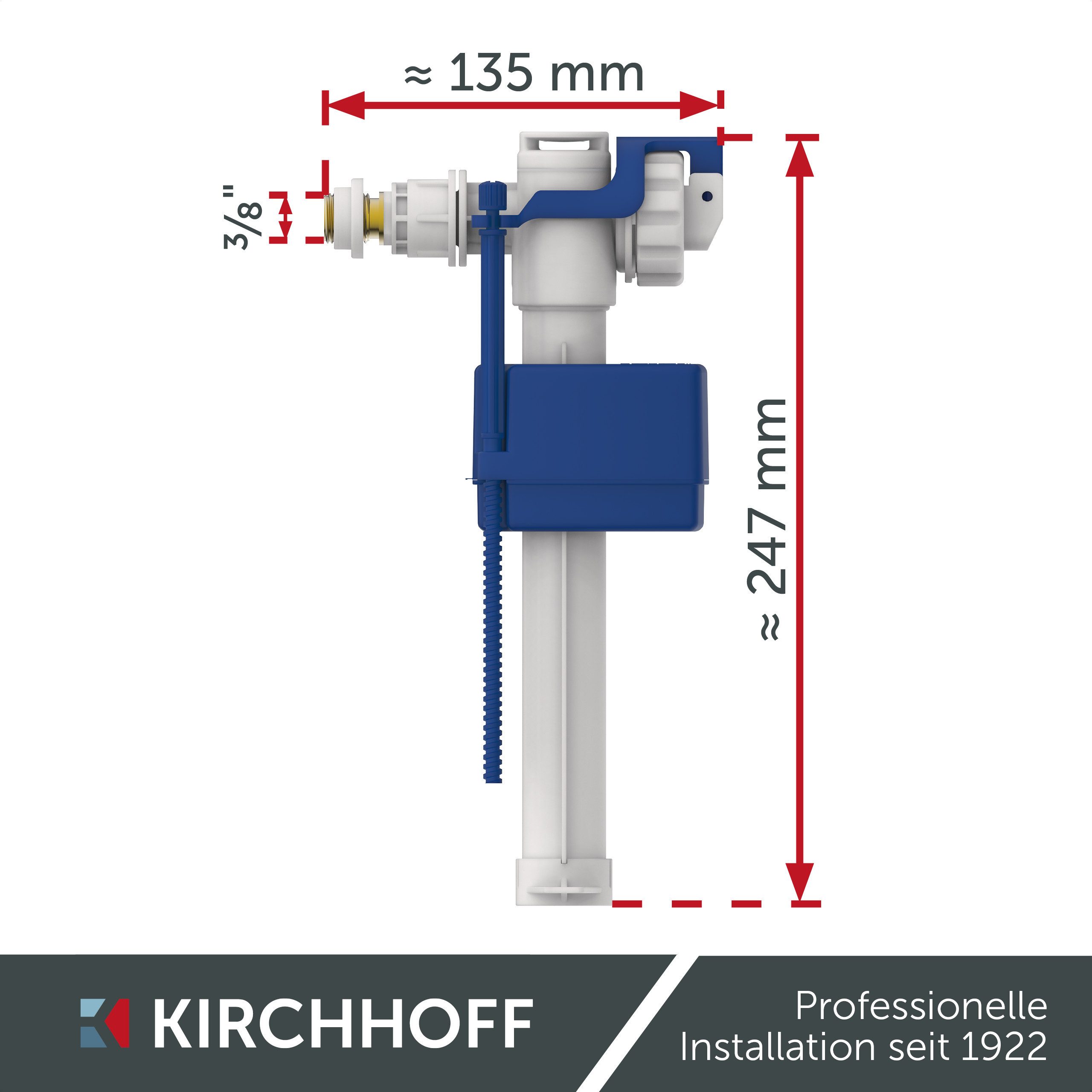 Kirchhoff Absperrventil Universal-Schwimmerventil 6-9 Liter