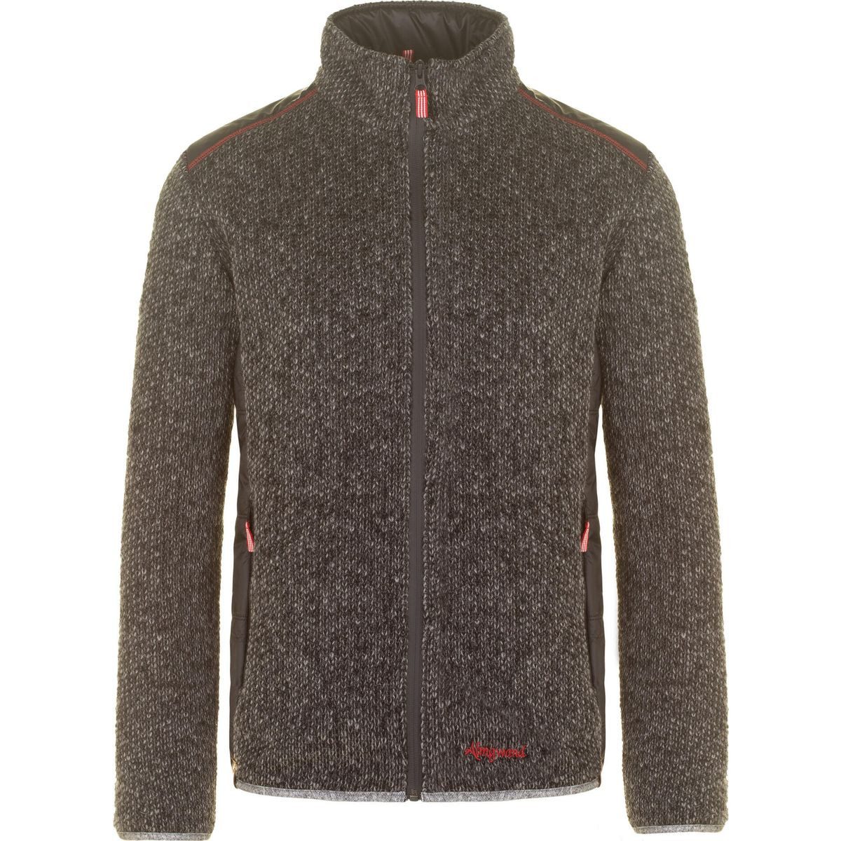 Almgwand Fleecejacke Dieleck Vielseitige Herrenjacke mit Wollmix, ideal für Alltag und Skifahren