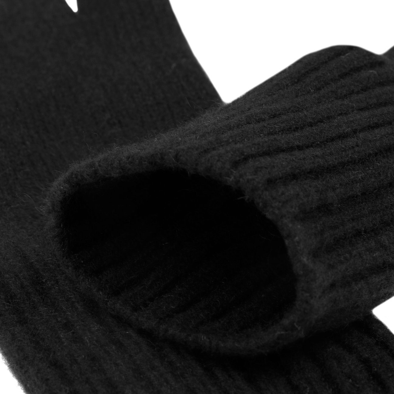 Handschuhe schwarz Strickhandschuhe Seeberger