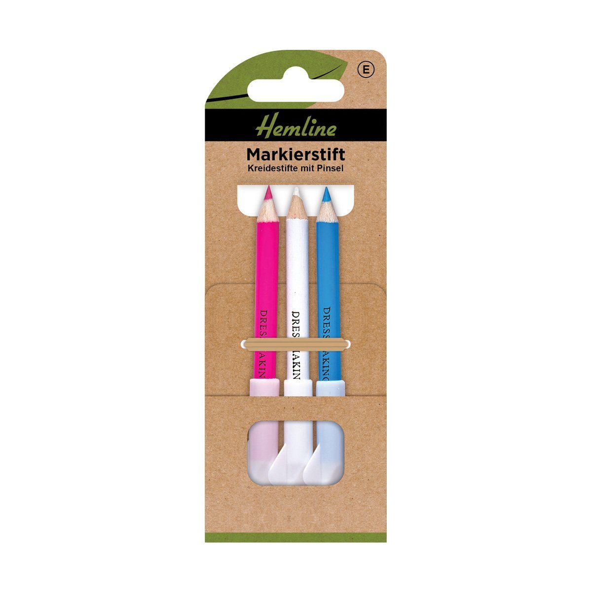 Hemline Filzstift Markierstift pink, weiß,blau 3 St