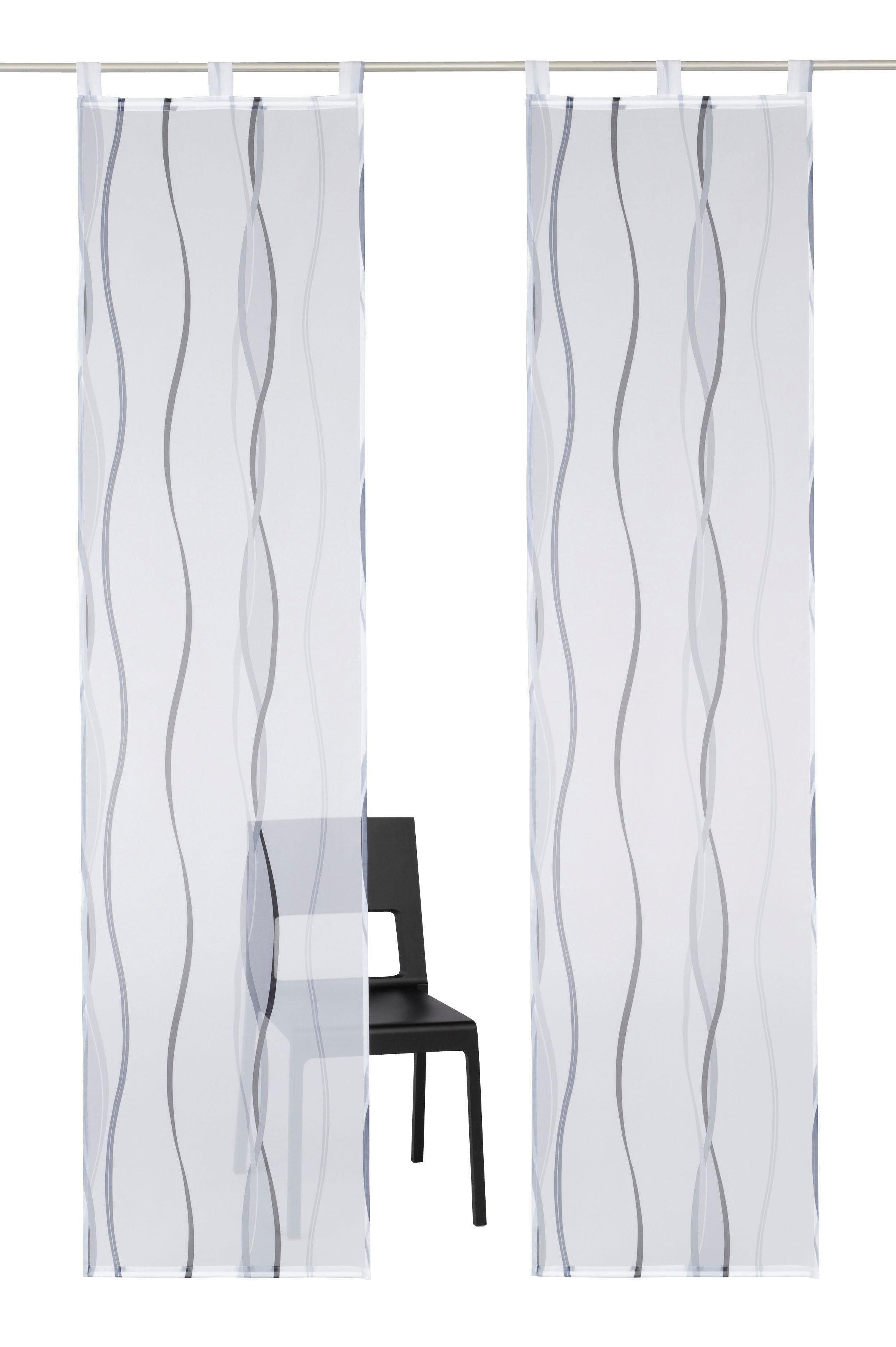 OTTO home Schiebegardine Dimona (2 St), Schlaufen, transparent, Voile, 2er- günstig online kaufen