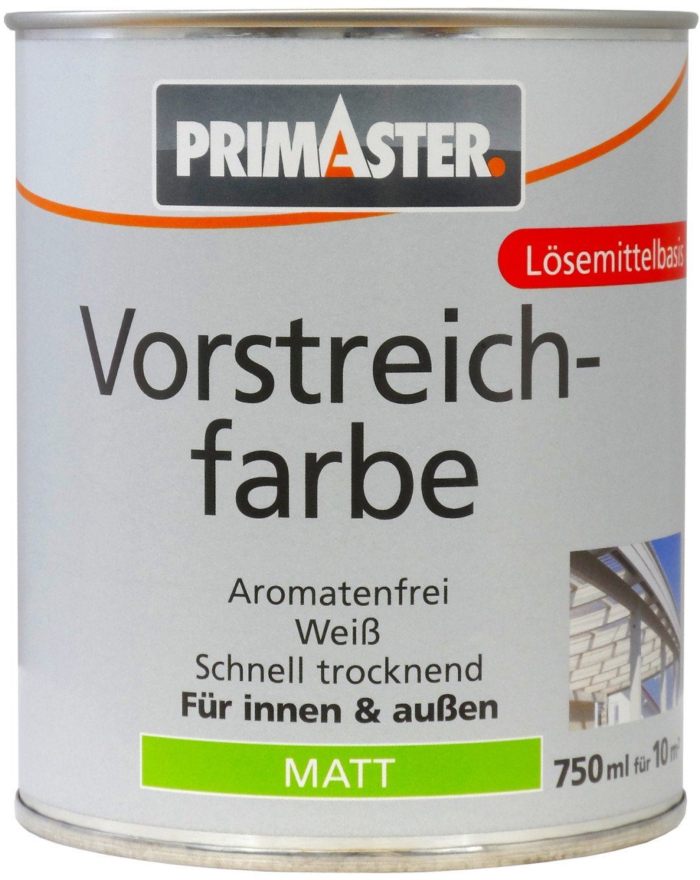 Grundierfarbe Primaster Vorstreichfarbe 750 ml weiß matt