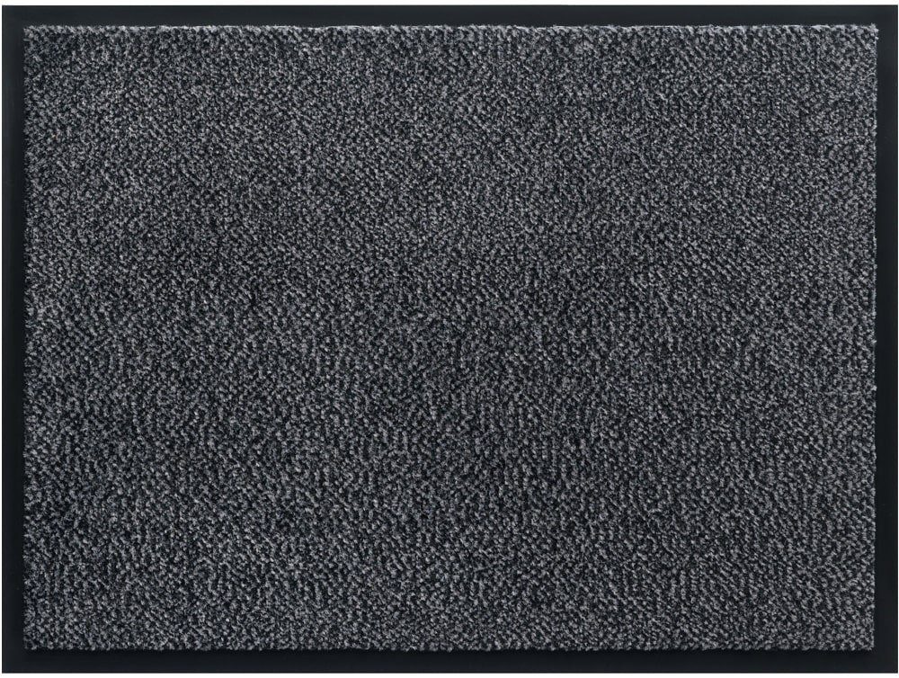 Fußmatte Schmutzfangmatte für innen grau in 40x60 cm, matches21 HOME & HOBBY, rechteckig, Höhe: 6 mm, Saugstarke Sauberlaufmatte als waschbarer Türmatte Fussabtreter
