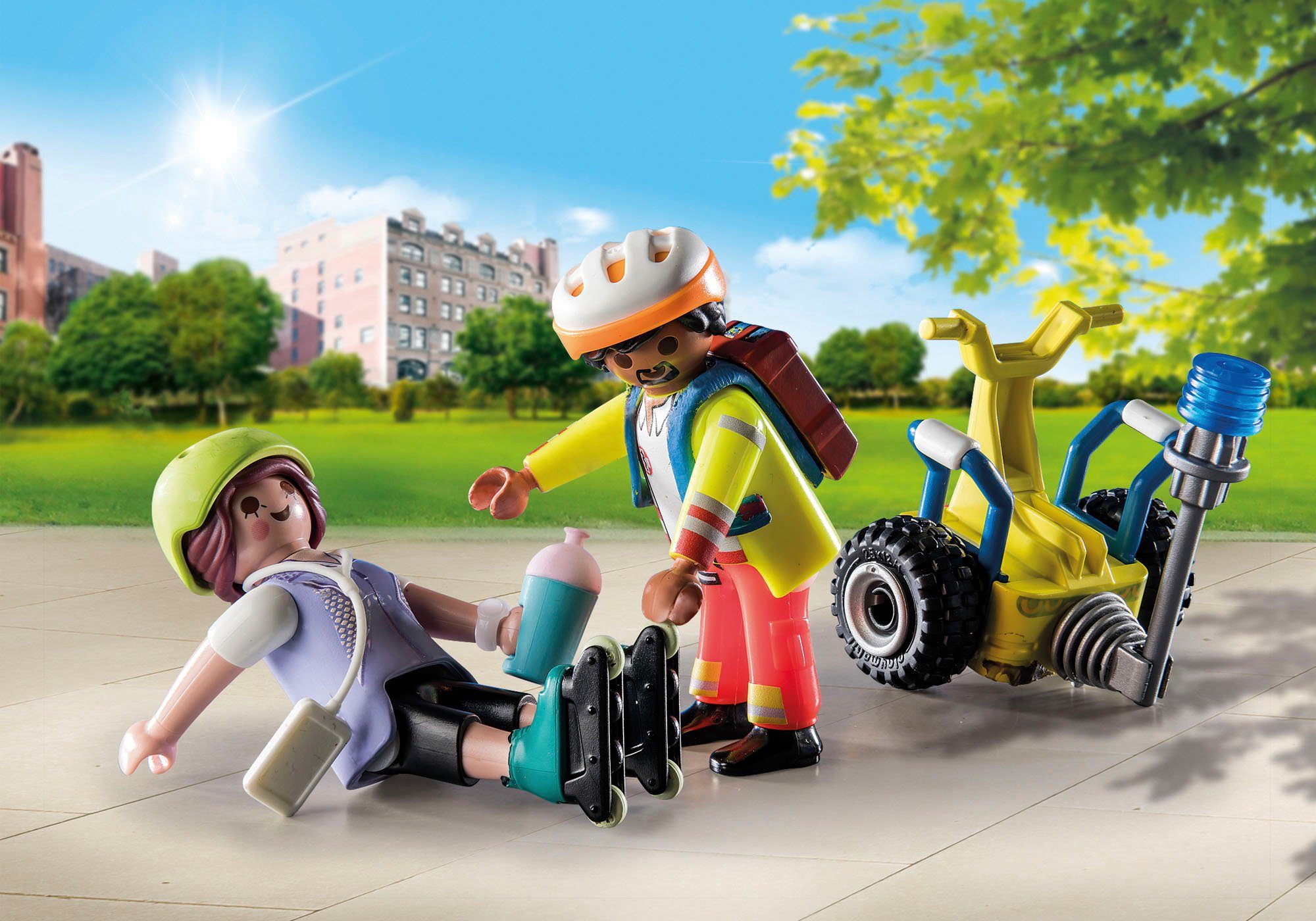 Playmobil® Starter Pack, Rettung mit Balance-Racer (71257), My City Life Konstruktions-Spielset, (34 St), Made in Europe