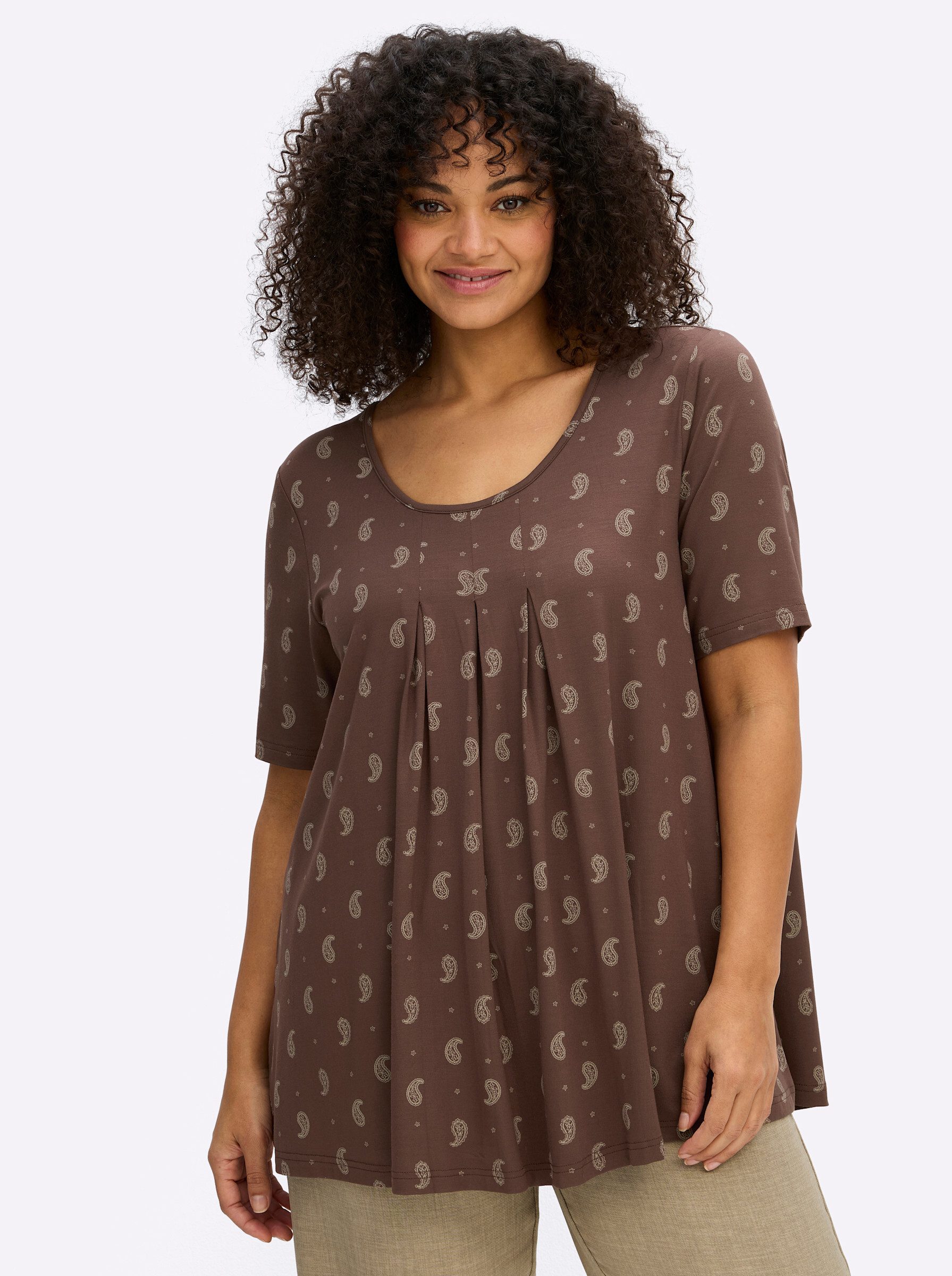 Sheego T-Shirt Halbarmshirt Kurzarm