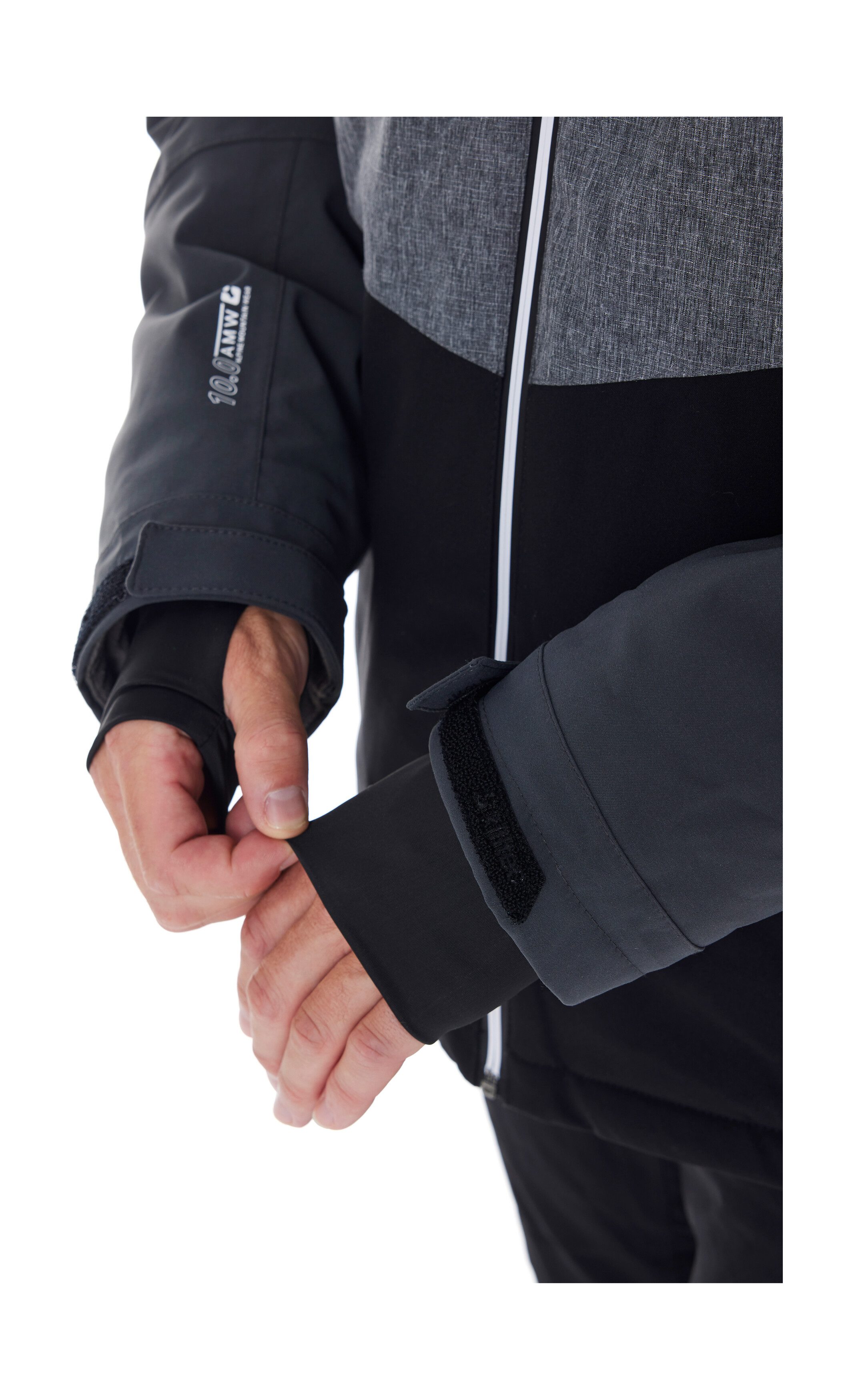 Killtec Skijacke KSW 45 MN SKI JCKT Trendige, wasserdichte Skijacke mit abnehmbarer Kapuze und Schneefang
