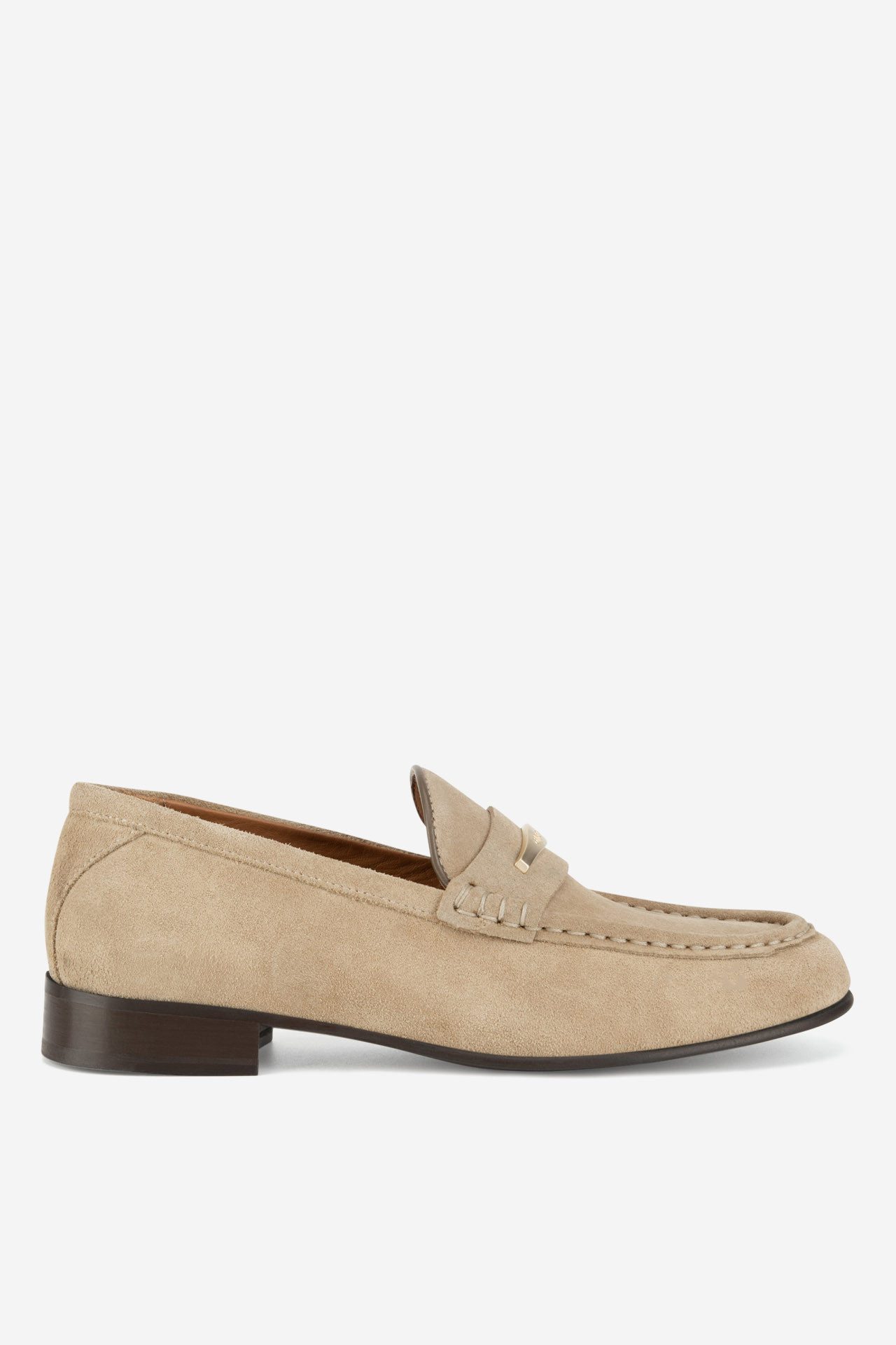 GINO ROSSI Gino Rossi ELYSE‑130 – Damen-Mokassins aus Veloursleder Beige Mokassin Leicht, weich, klassisch