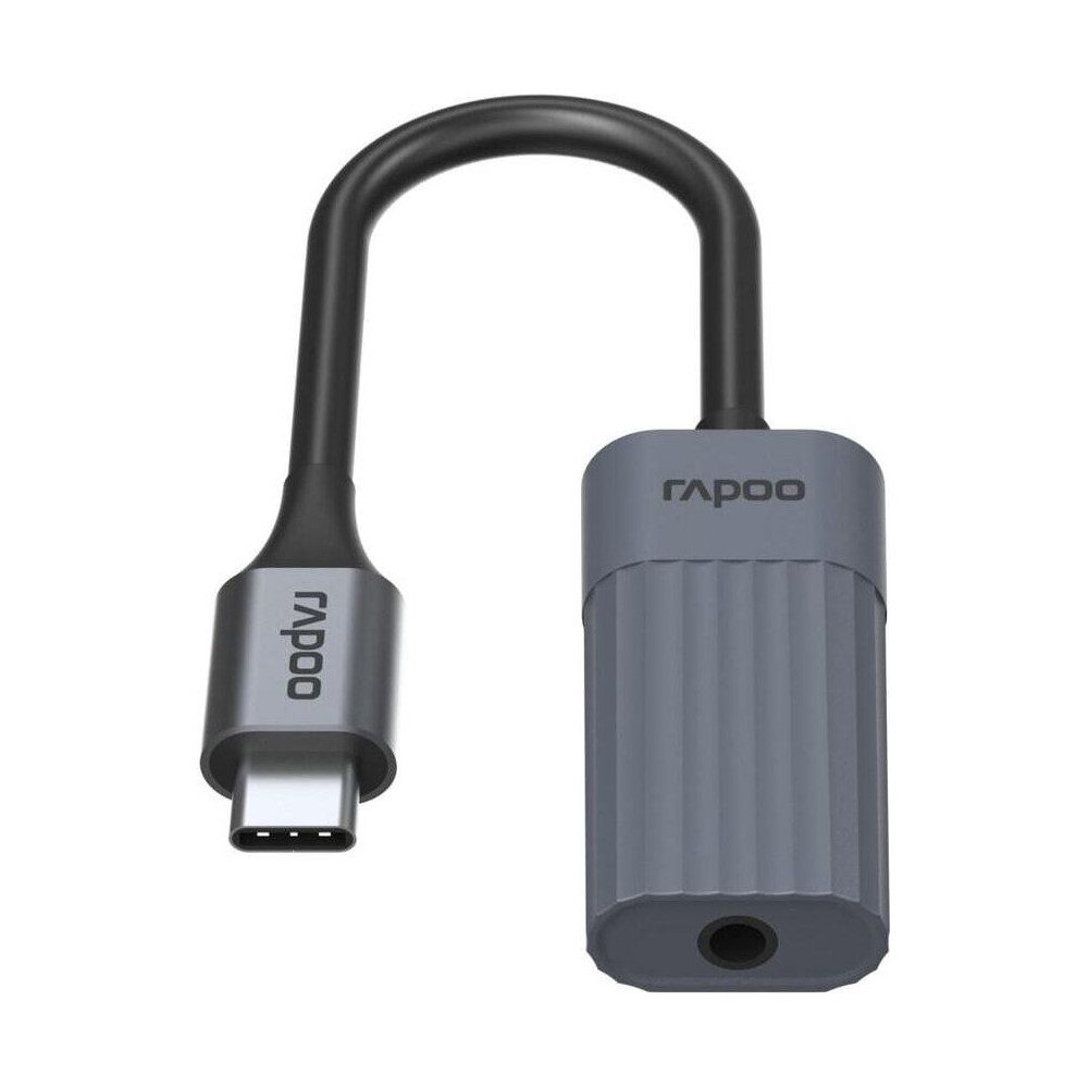 Rapoo Rapoo USB-C auf 3,5mm Audioadapter Audio-Adapter USB-C zu Audioadapter, Kompakte und tragbare Bauweise