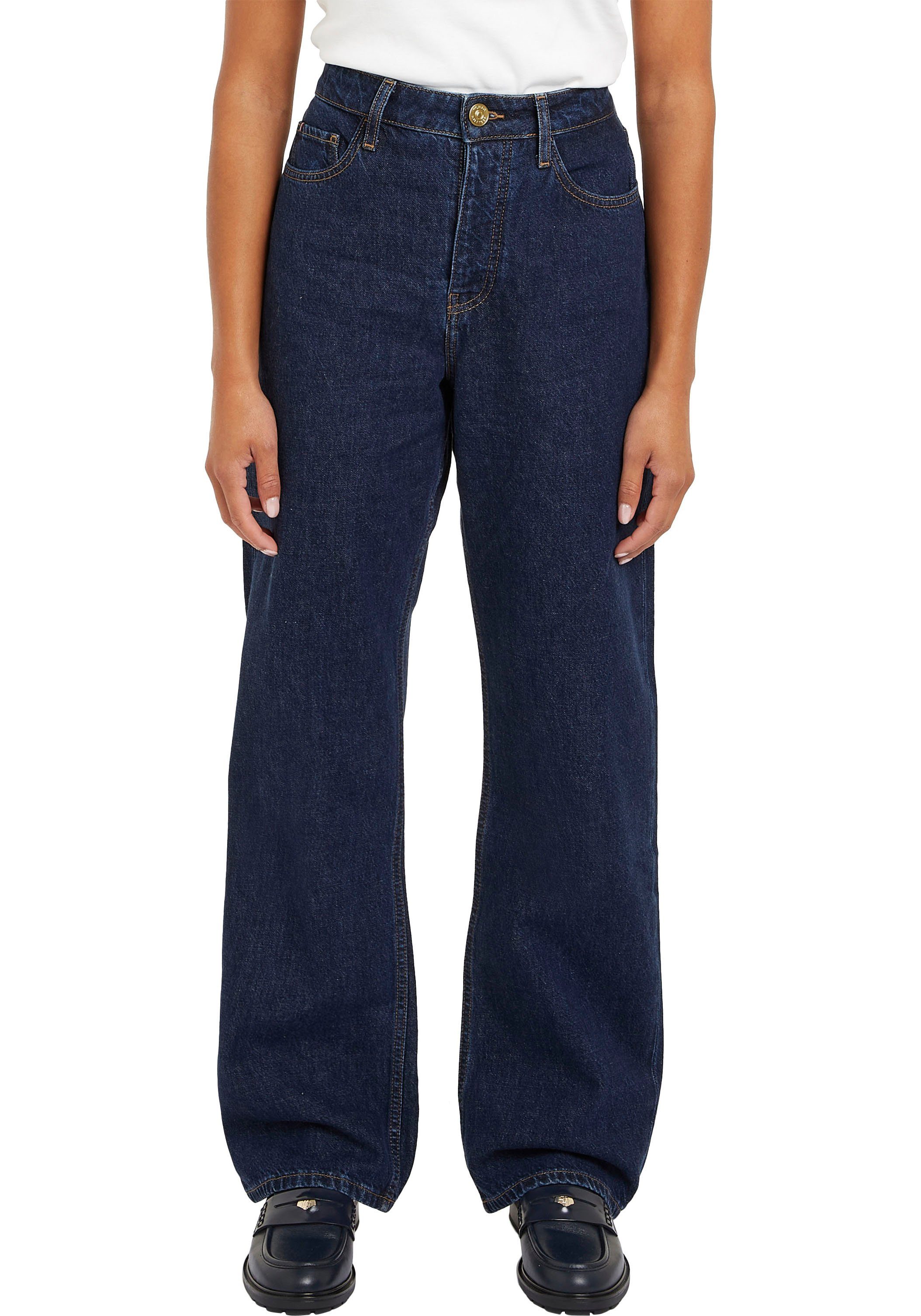 Tommy Hilfiger Loose-fit-Jeans LOOSE STRAIGHT RW CLER mit Tommy Hilfiger Logo-Badge