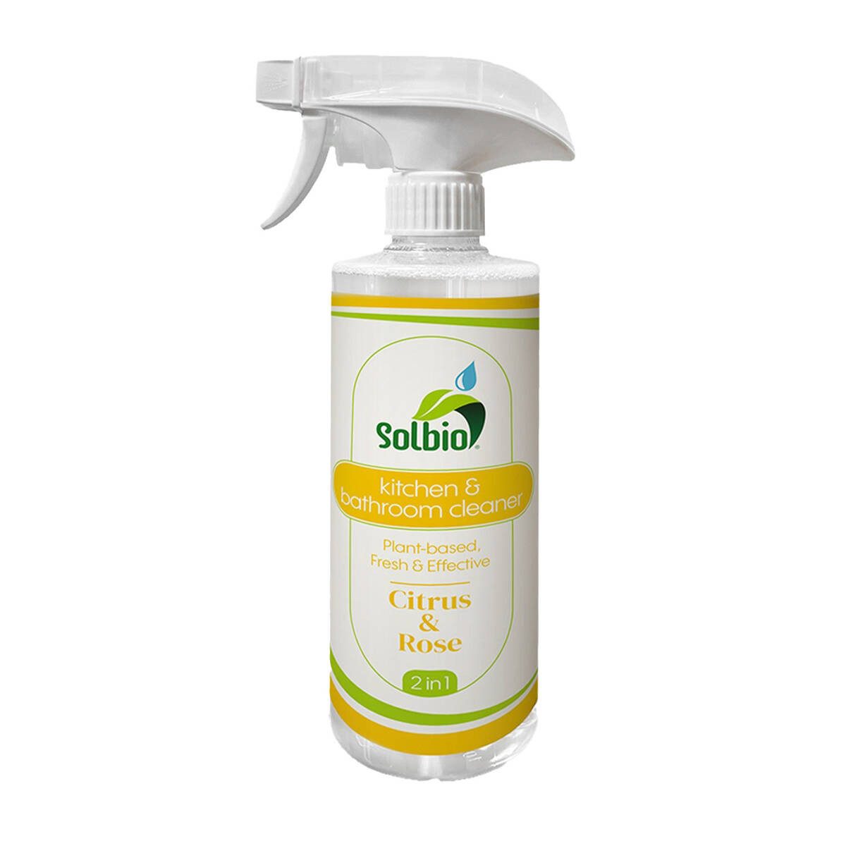 Solbio Küchen- und Badreiniger Universalreiniger (Packung, [- 500 ml in Sprühflasche, gebrauchsfertig pflanzlich,umweltfreundlich,gebrauchsfertig,Solbio)