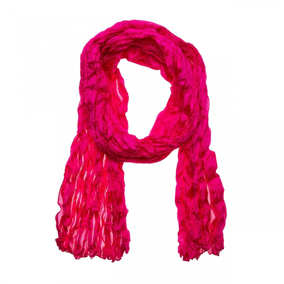 Silkroad Seidenschal Knitterschal Halstuch Schal Crashschal einfarbig