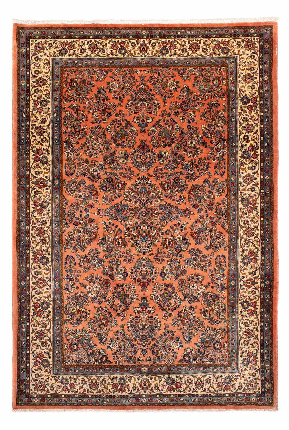 Orientteppich Perser Handgeknüpft, Zertifikat x 313 10 - mm, Wohnzimmer, cm mit Classic 213 morgenland, Einzelstück rost, - rechteckig, Höhe: 