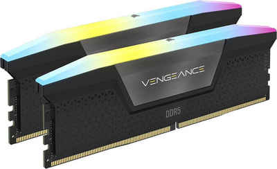 Corsair VENGEANCE RGB DDR5 6000 64GB (2x32GB) Arbeitsspeicher (Intel optimiert)