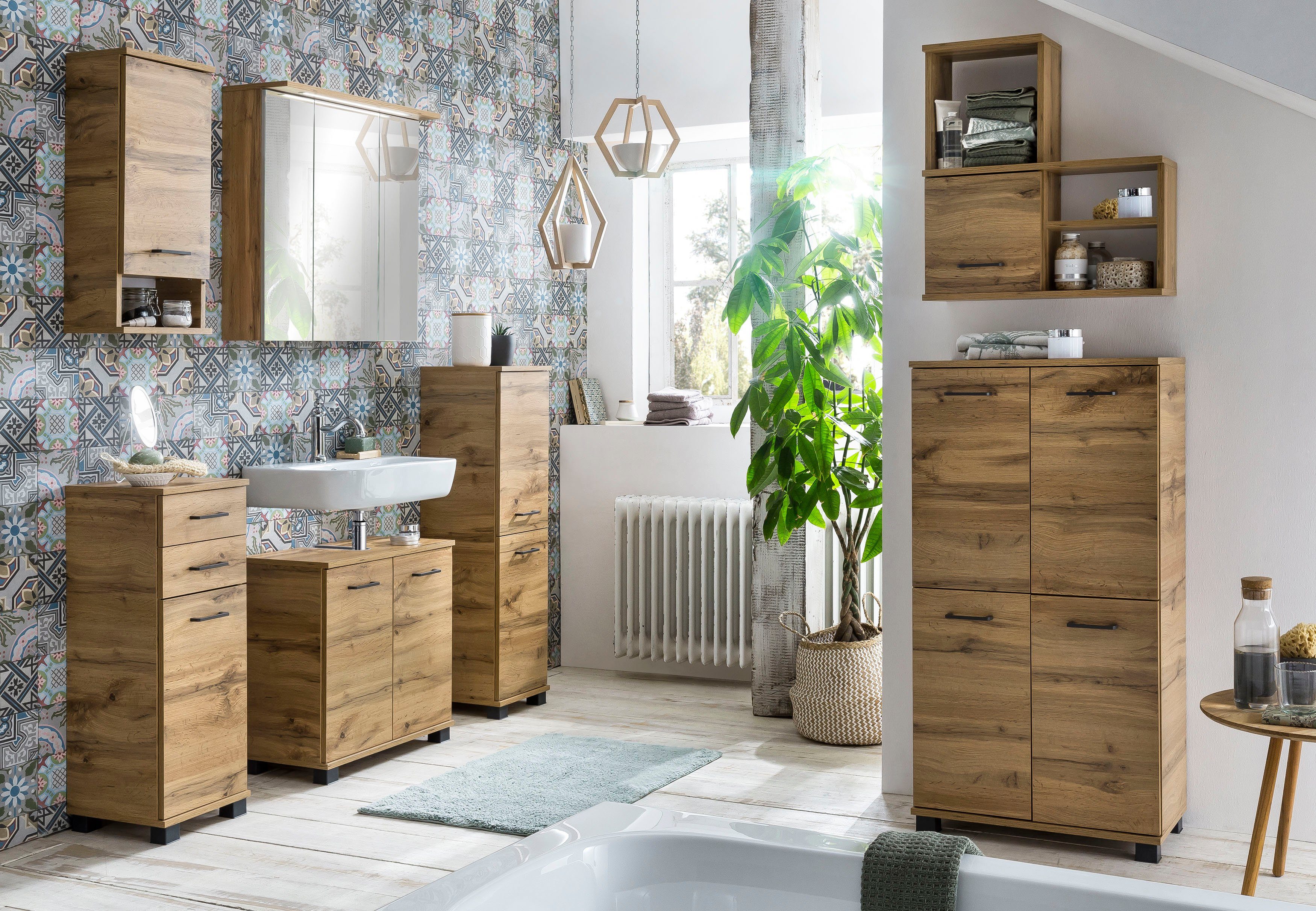 Schildmeyer Midischrank Nora, Midischrank, Made in Germany, B: 60 cm Solide Verarbeitung - Dieses Produkt ist in Deutschland gefertigt