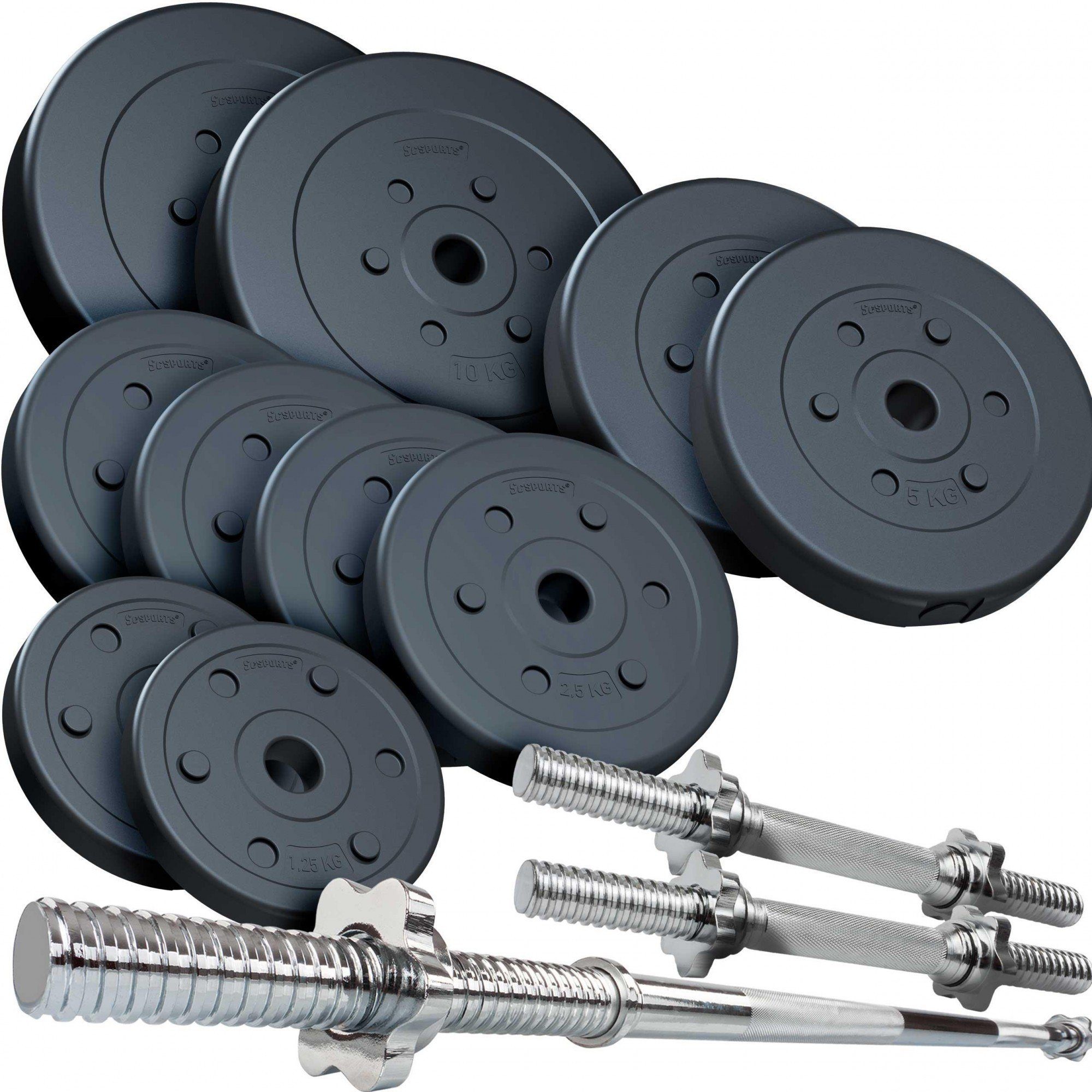 Hantel-Set Hanteln Kurzhanteln Langhantel Set Gewichte 31mm Verstellbar