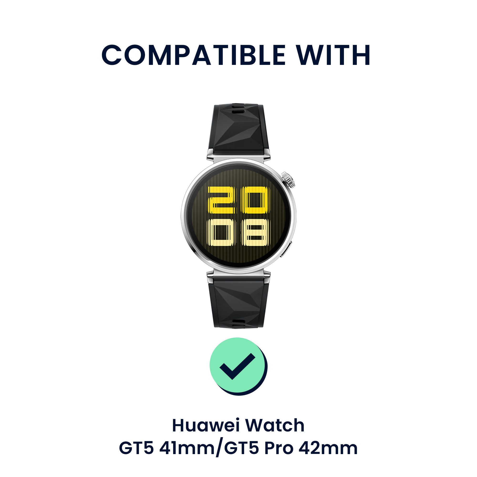 kwmobile Echtleder Armband für Huawei Watch GT5 41mm / GT5 Pro 42mm / Watch GT4 Smartwatch, 1-tlg., Ersatzarmband für Fitnesstracker - Wechselarmband Smartwatch