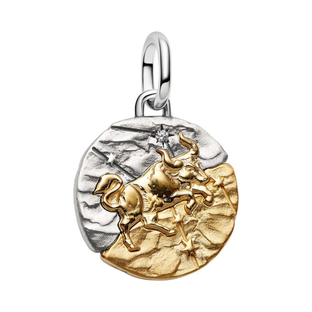 Pandora Charm Sternzeichen 764986C01, Sternzeichen, Stier, Zirkonia, Bicolor
