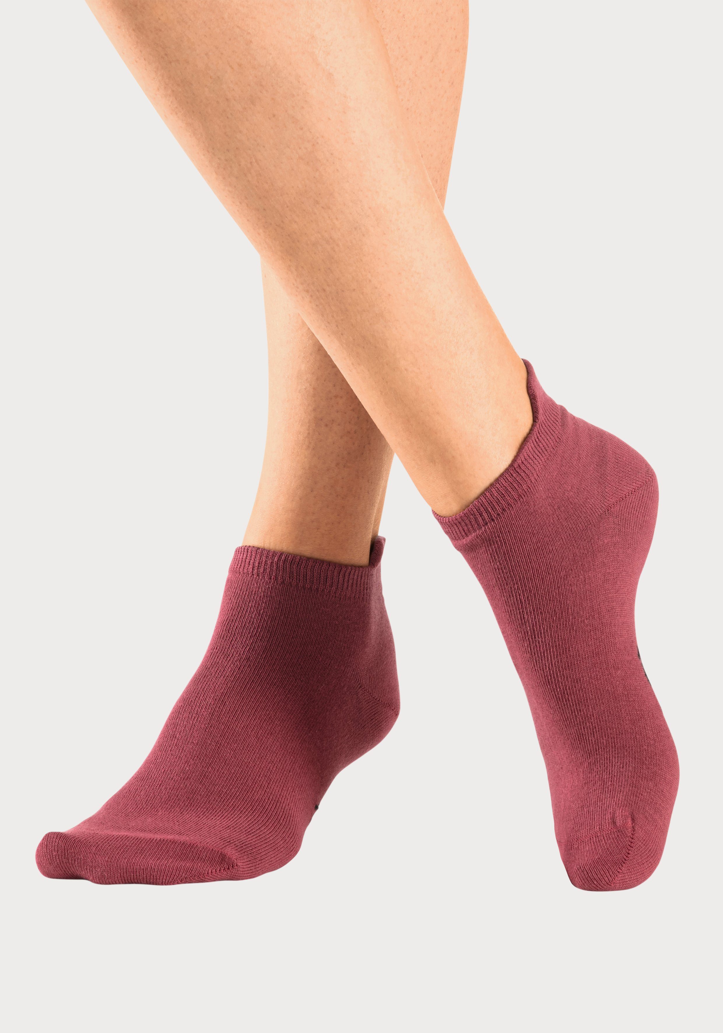 KangaROOS Sneakersocken Damen Sneaker Socken, Sportsocken, Sommer Basic (Packung, 10-Paar, Großpackung) mit verlängertem Bündchen hinten – Bild 4 von 5