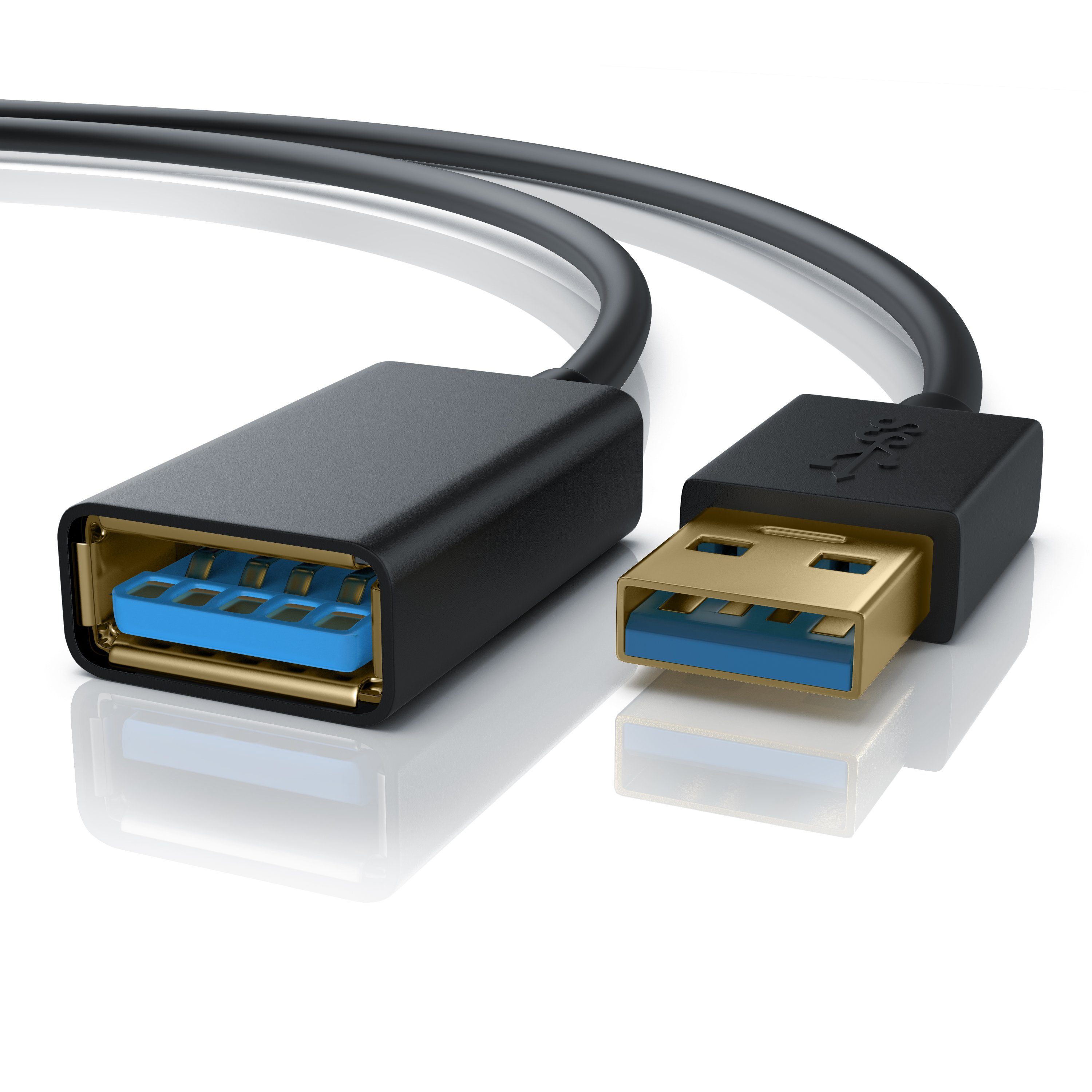 Primewire Verlängerungskabel, 3.0, USB Typ A (200 cm), Erweiterungs Kabel,  Verlängerung, Repeater - 2m