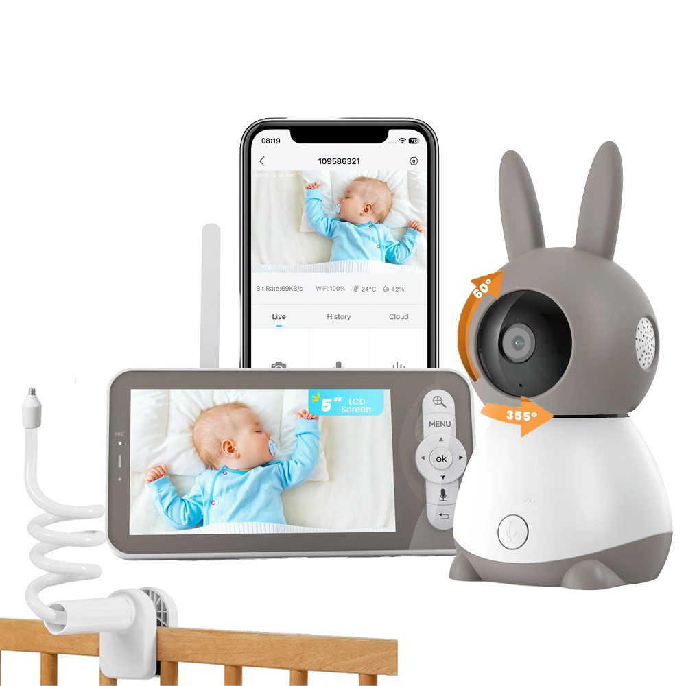 Boifun 5" WLAN Babyphone