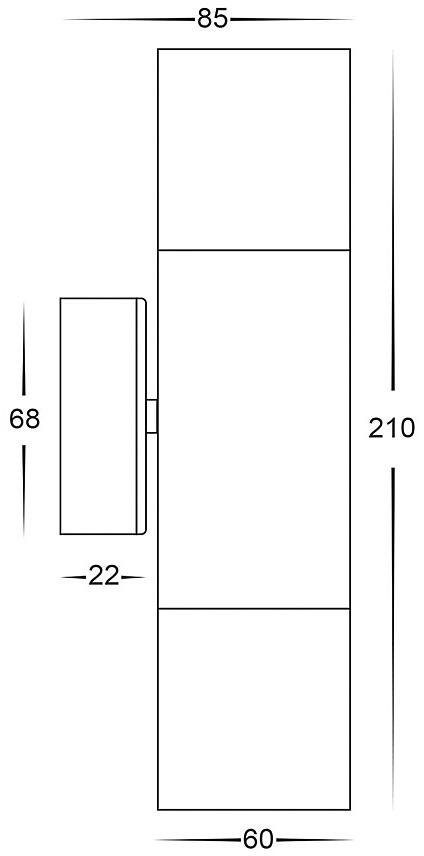 Havit Lighting Wandleuchte TIVAH, Leuchtmittel ohne