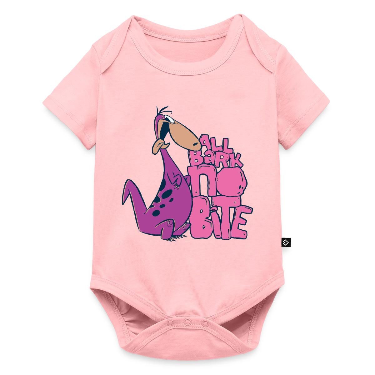 Kurzarmbody The Flintstones Dino Spruch All Bark No Bite Kurzarm Tages Baby Body