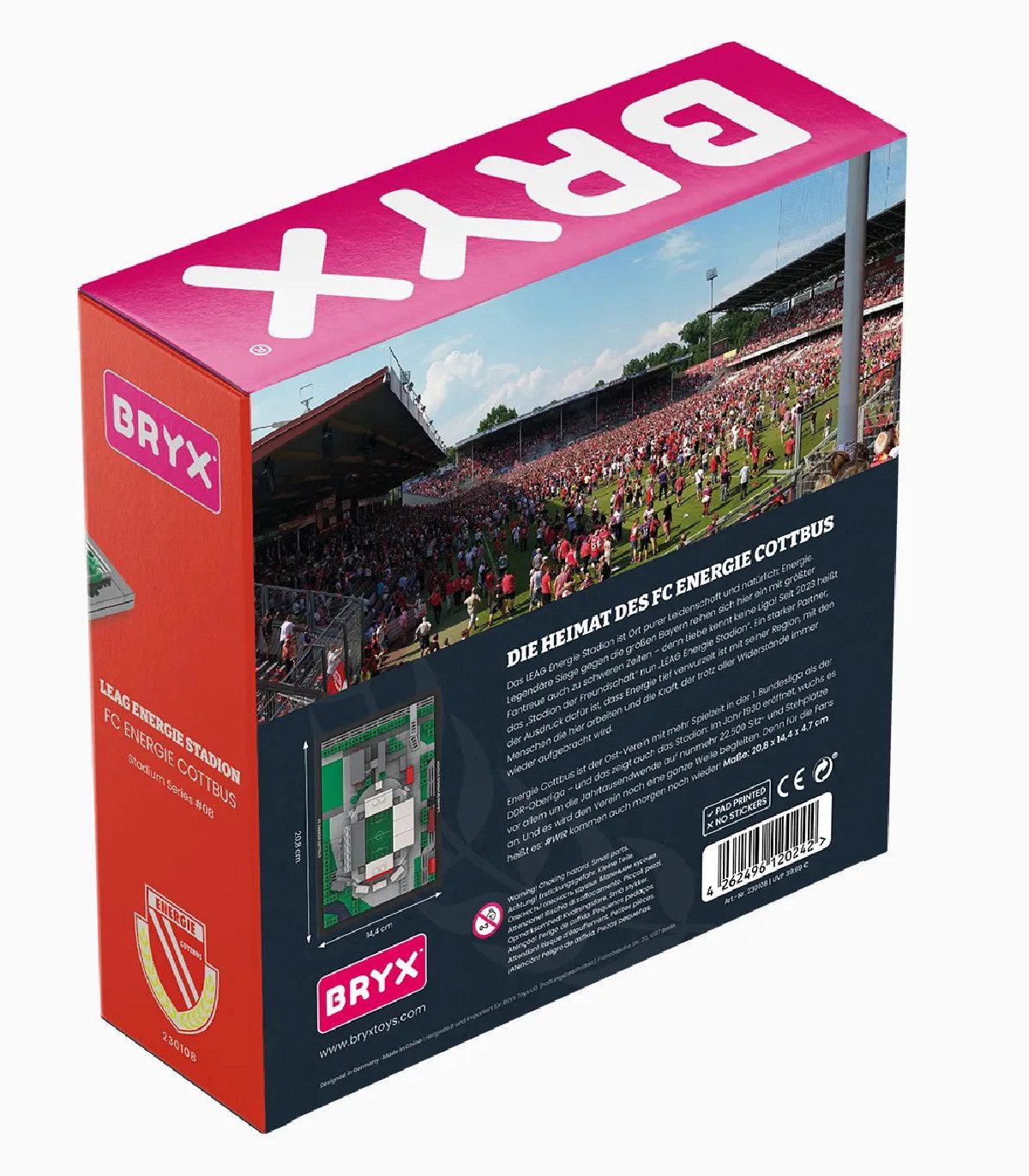 BRYX LEAG Energie Stadion FC Energie Cottbus Konstruktionsspielsteine, (471 St) – Bild 5 von 5