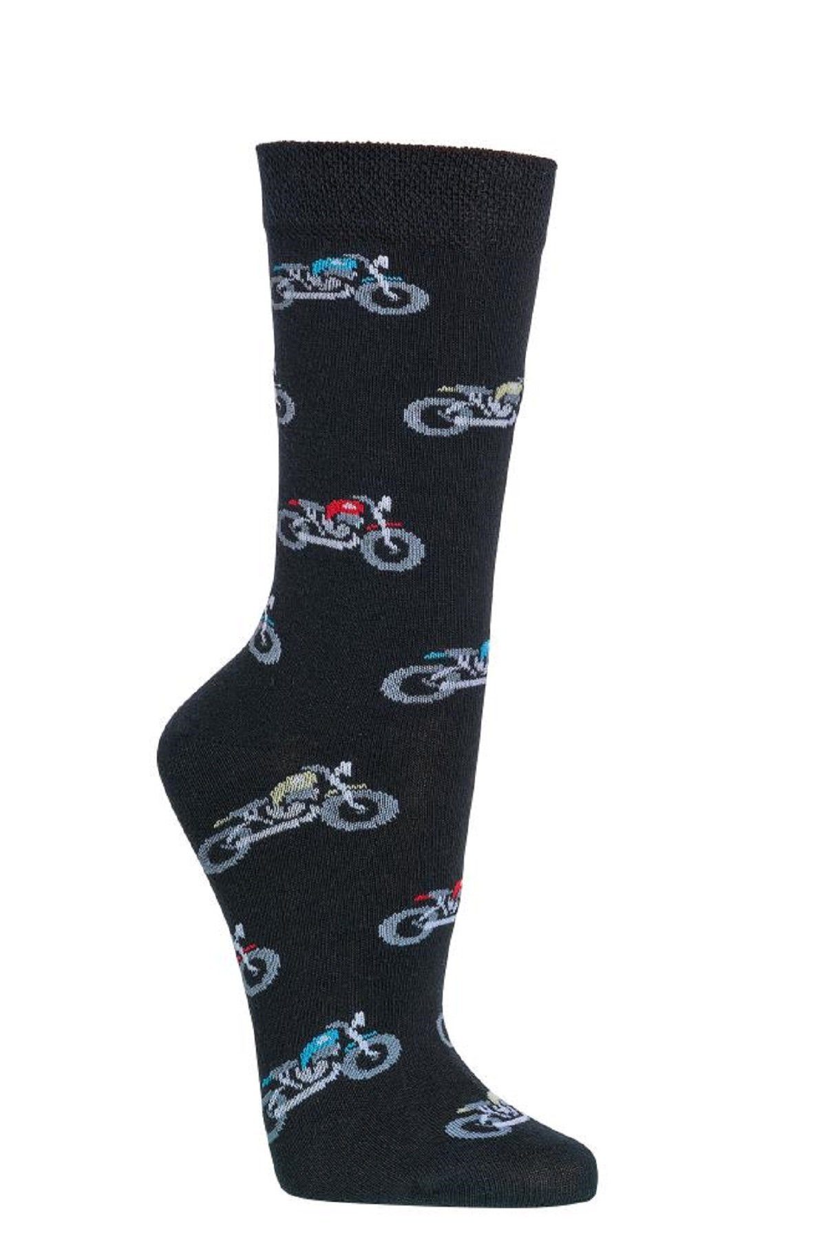 Wowerat Freizeitsocken Socks 4 Fun Socken 6209 Motorrad 2-er Bündel (2-er B günstig online kaufen