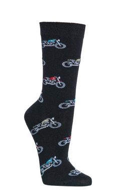 Wowerat Freizeitsocken Socks 4 Fun Socken 6209 Motorrad 2-er Bündel (2-er Bündel, 2-Paar, 2-er Bündel)