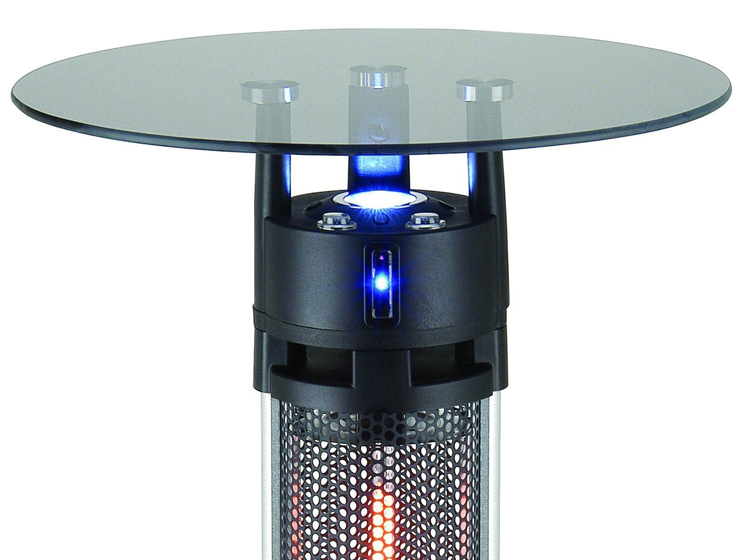 Elektro Traedgard Heizstrahler mit Design Tisch Infrarot Beleuchtung Heizstrahler „Rantum“