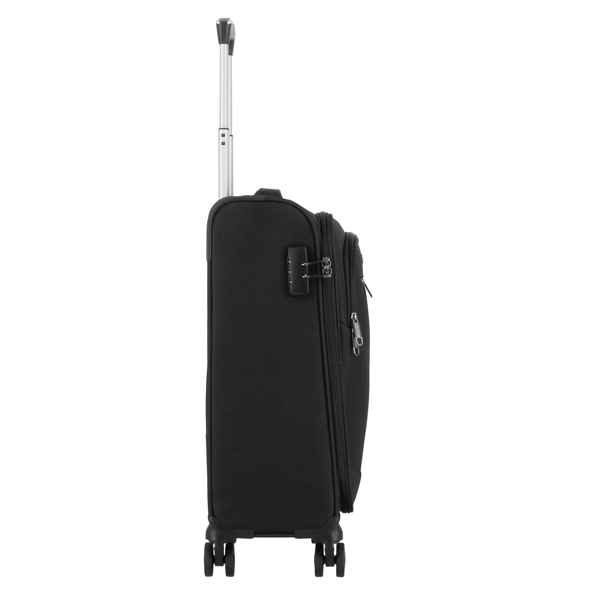 D&N Handgepäck-Trolley Travel Line 6854, 4 Rollen, Polyester