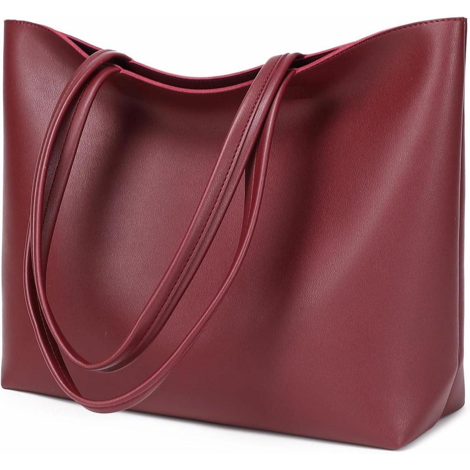 Henkeltasche Damen Henkeltaschen PU Leder Tote Handtasche mit Reißverschluss und