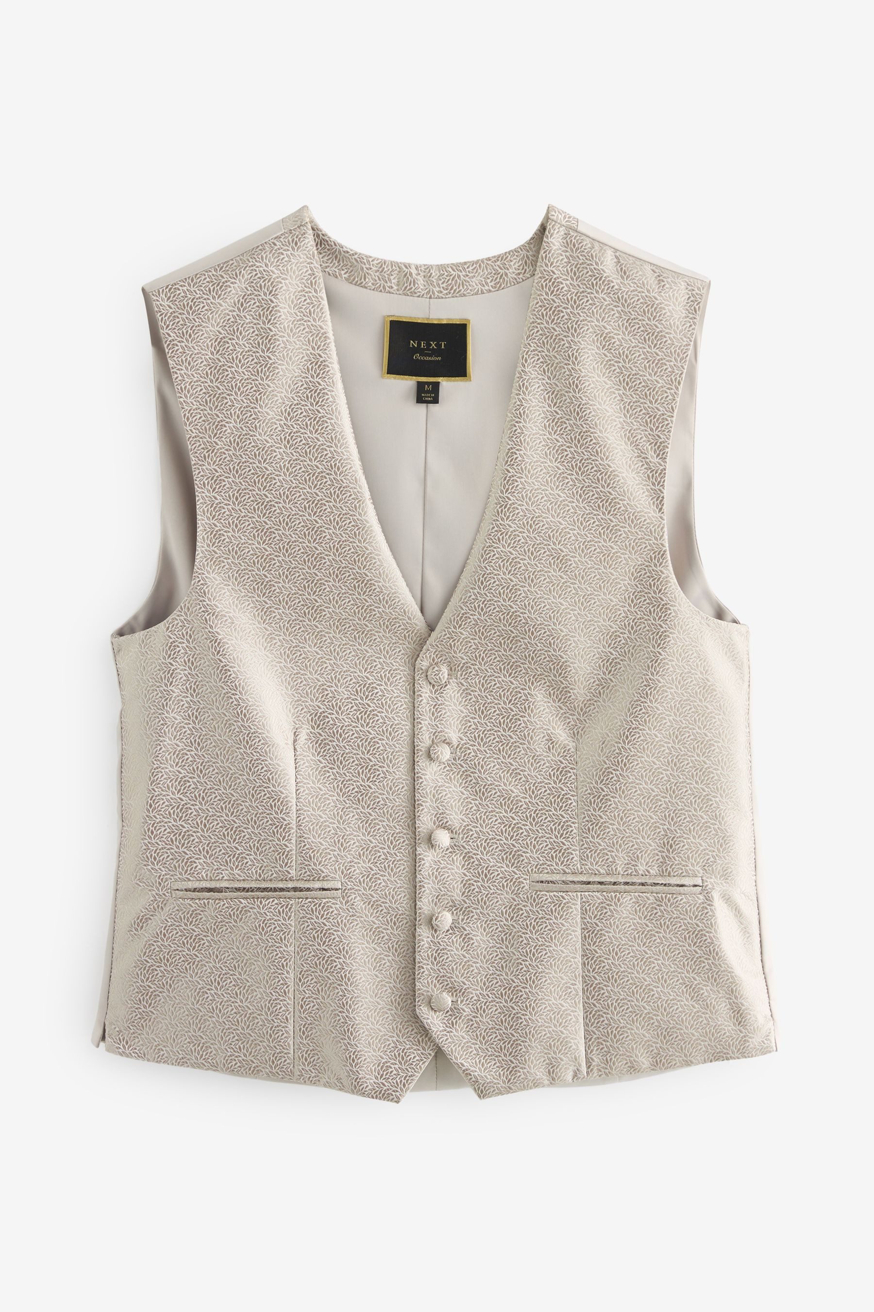 Next Frackweste Jacquard-Weste mit Blattmuster (1-tlg) günstig online kaufen