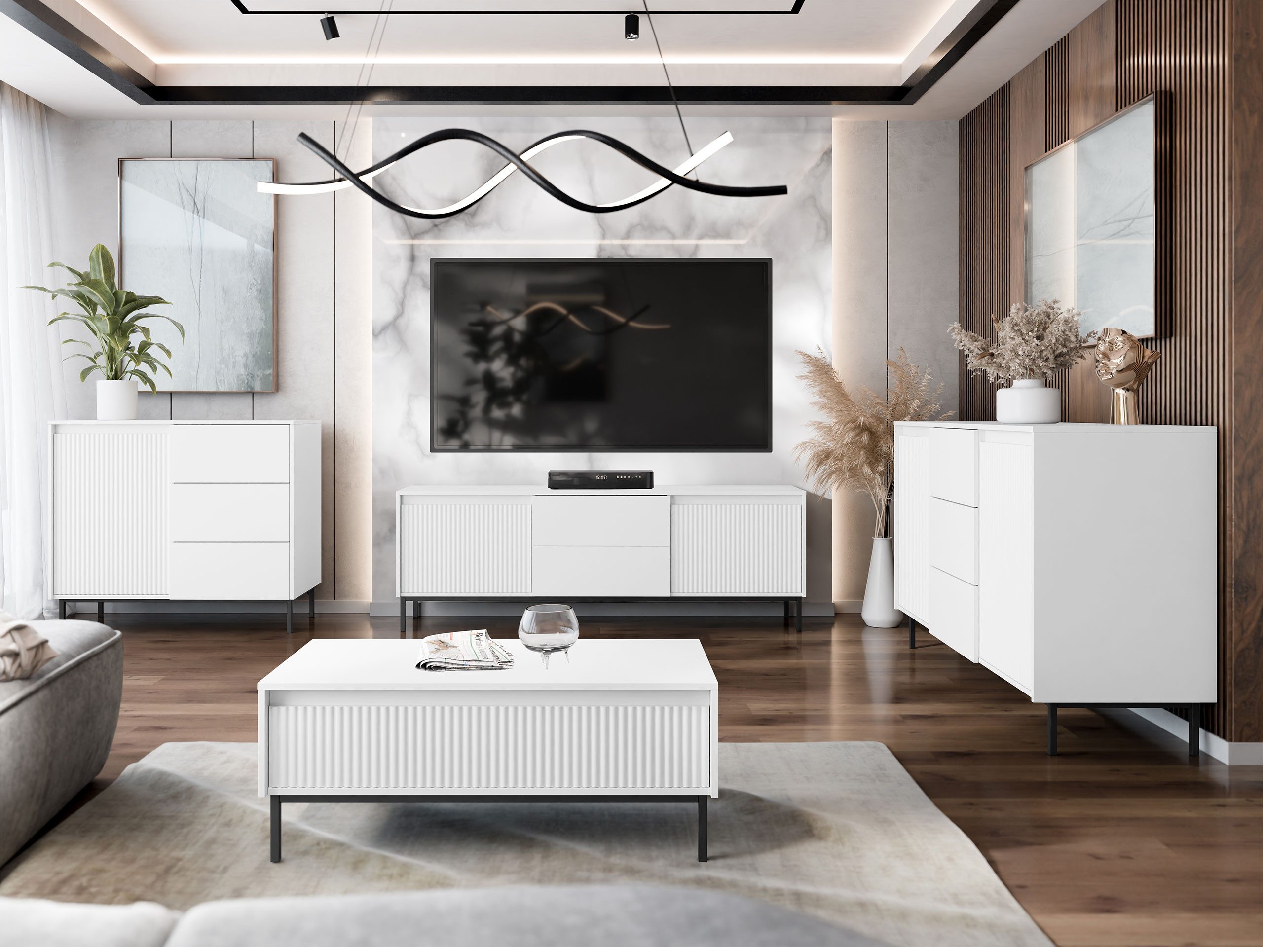 MIRJAN24 Wohnzimmer-Set Ozmi I, (2x Kommode, günstig online kaufen