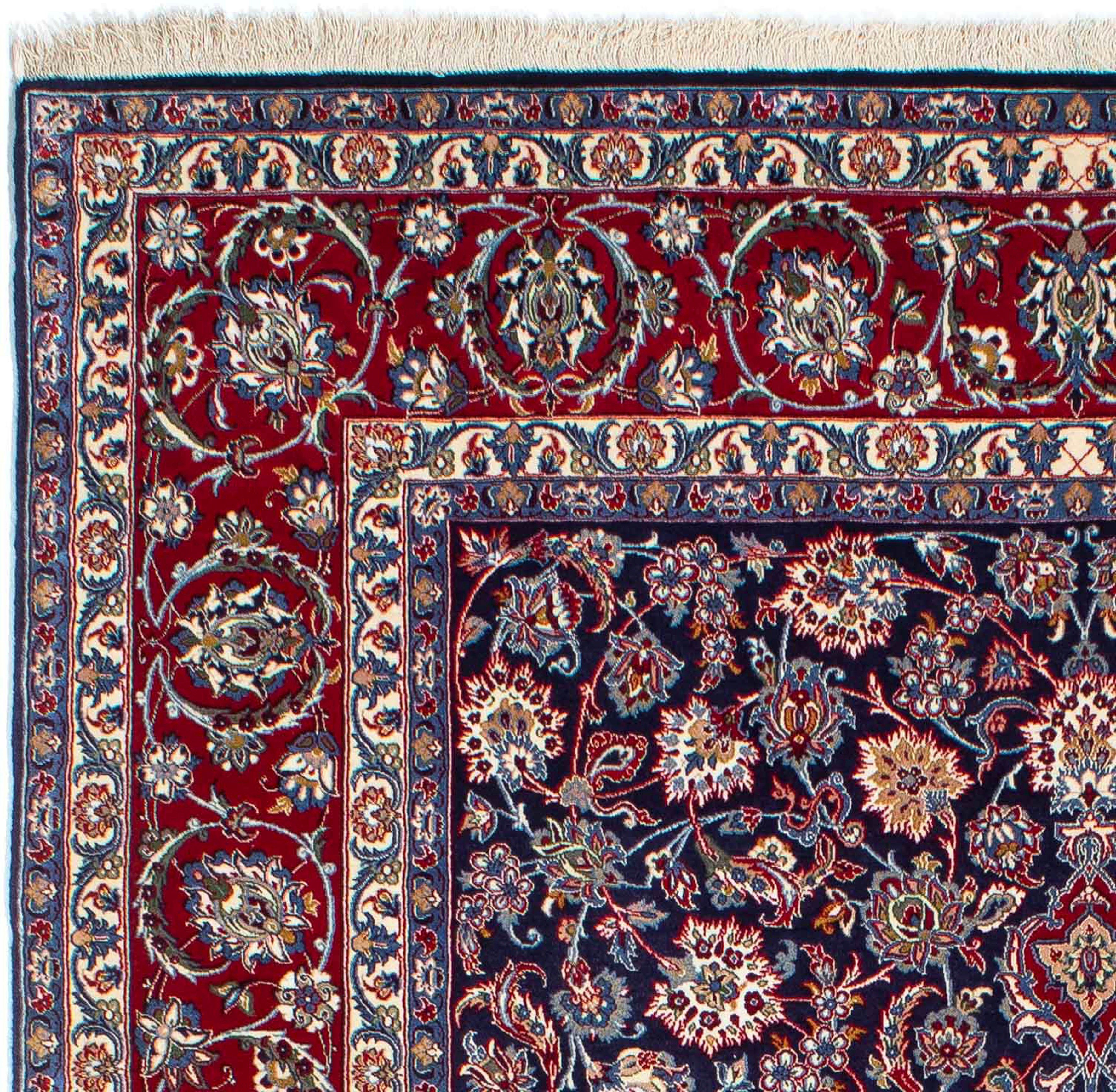 Premium Handgeknüpft, Orientteppich - - dunkelblau, Isfahan 238 Einzelstück - morgenland, Perser x mm, rechteckig, 6 Zertifikat - Höhe: cm Wohnzimmer, 171 mit