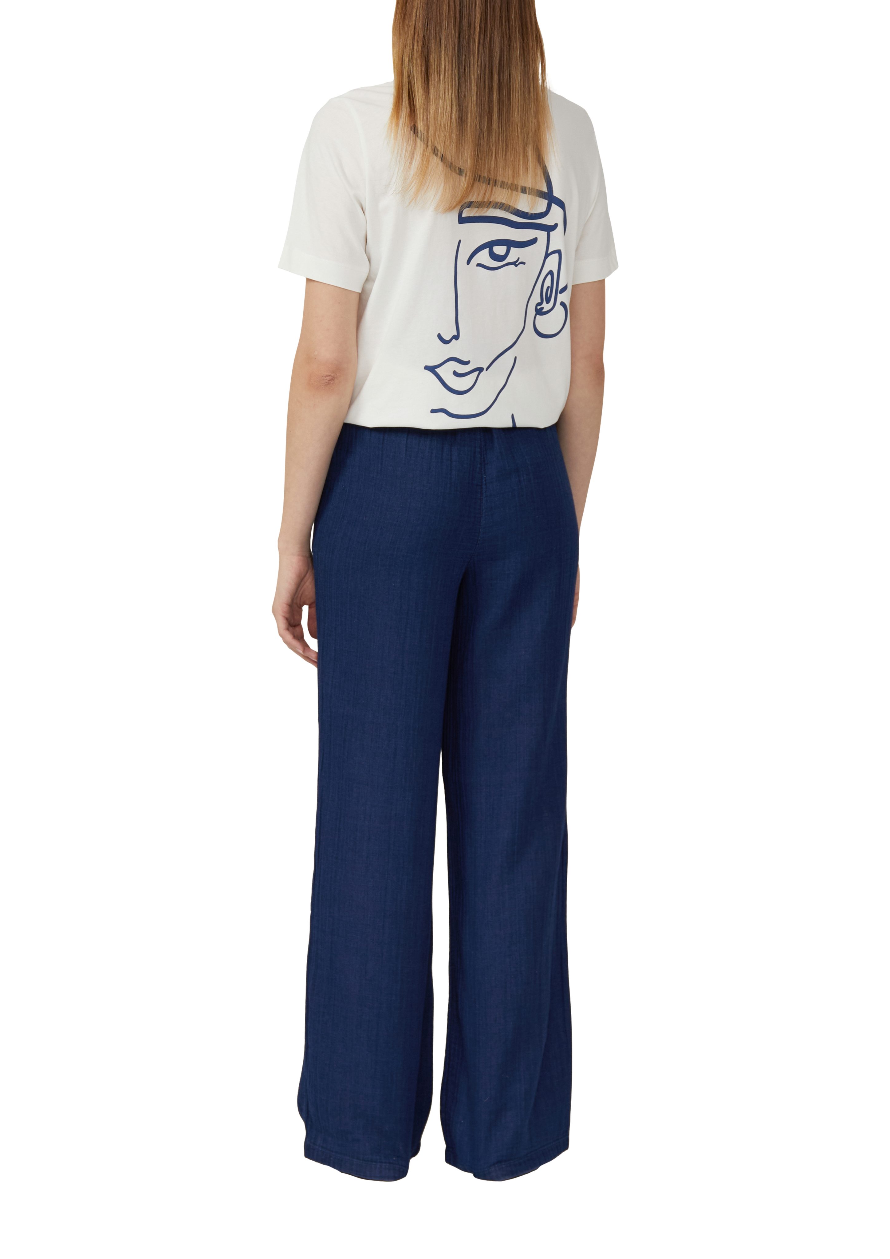 s.Oliver Stoffhose Indigo dyed Wide-Leg-Hose mit günstig online kaufen