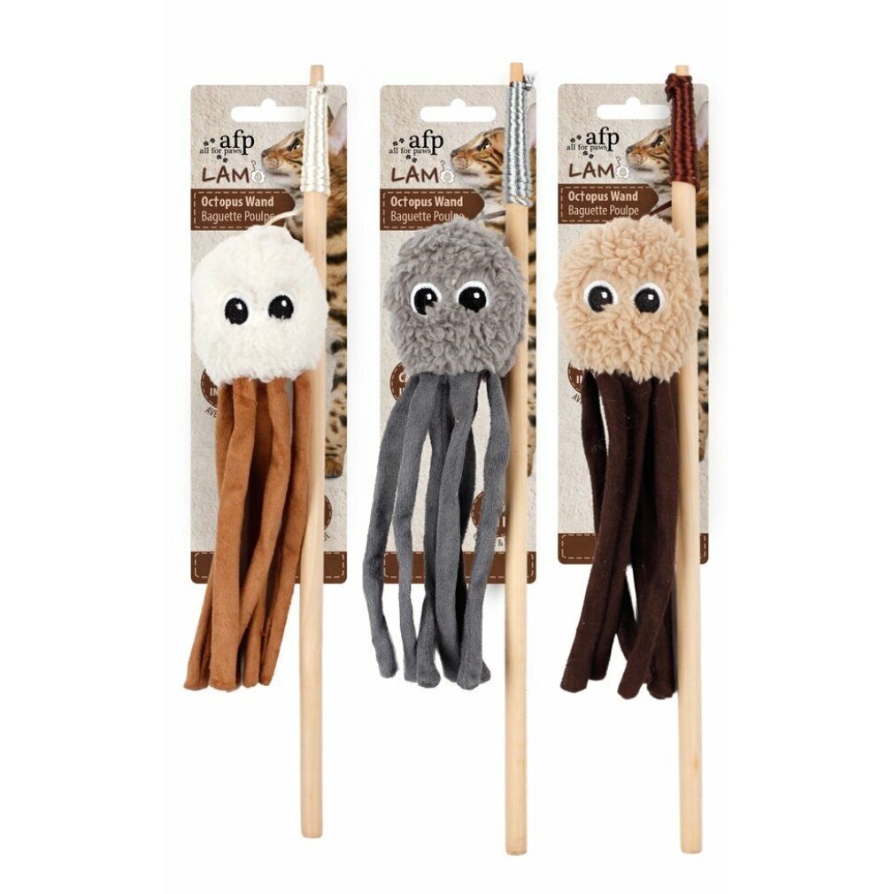 Tierkuscheltier AFP Lambswool-Octupus Wand