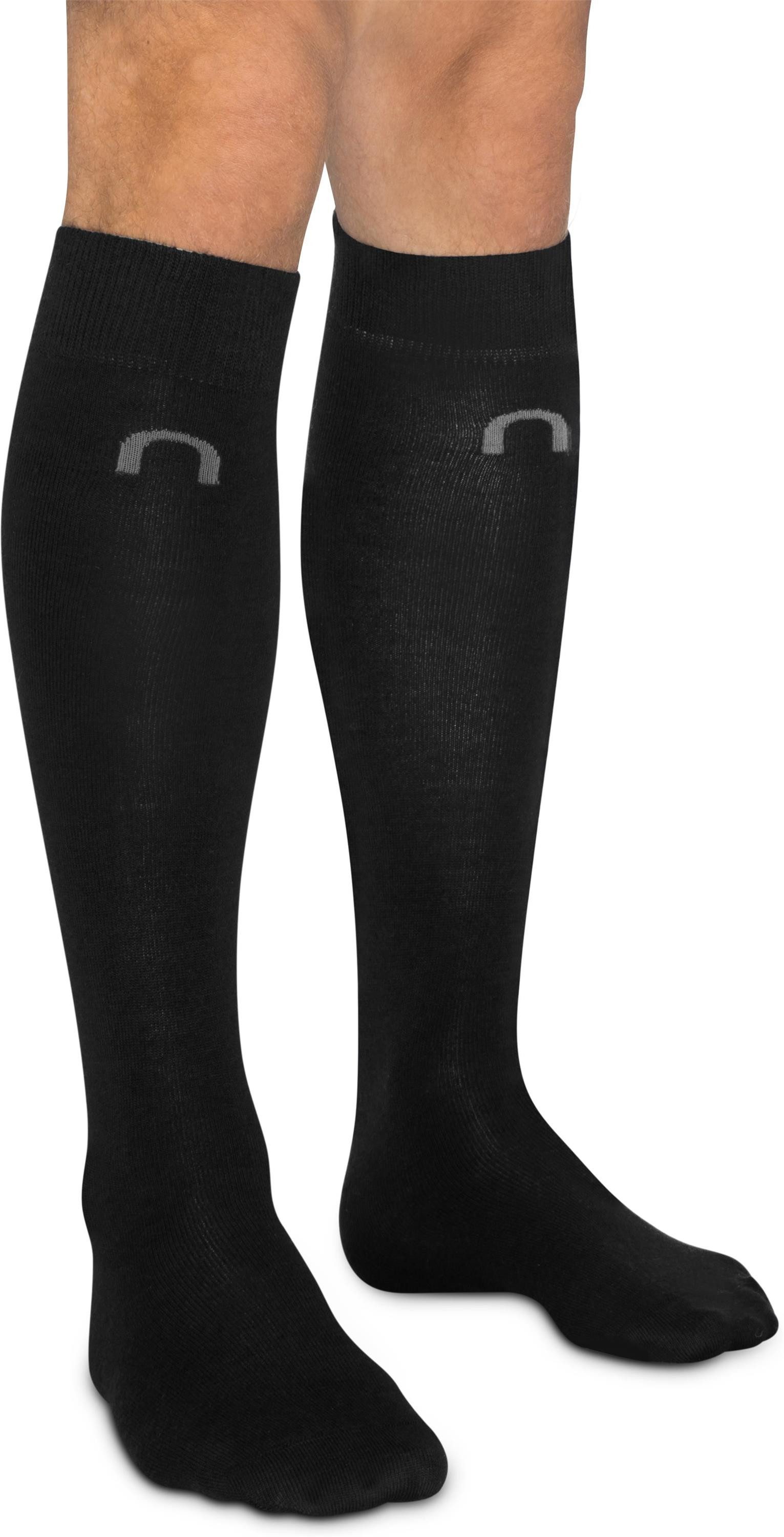 normani Thermosocken 2 Businesskniestrumpf aus Merinowolle (Set, 2-Paar, 2 Paar) hochwertige Merinowolle